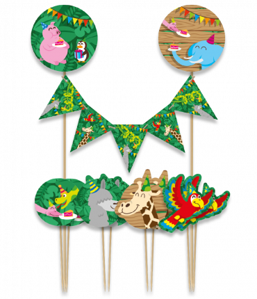 Cake decorations - Jungle