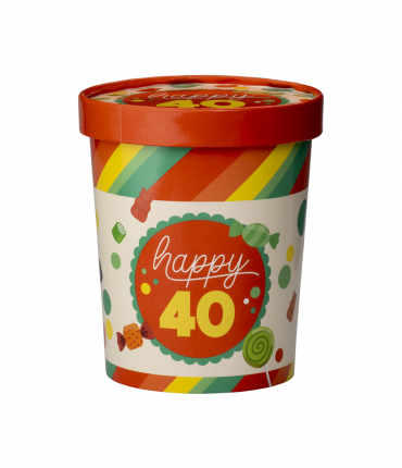 Candy bucket - 40 jaar