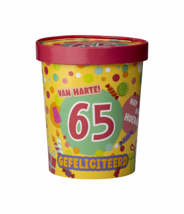 Candy bucket - 65 jaar