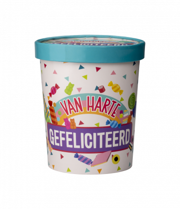 Candy bucket - Gefeliciteerd