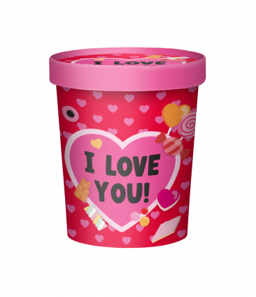 Candy bucket - I love you