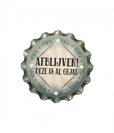 Cap coaster - Afblijven!