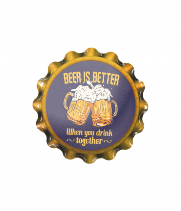 Cap coaster - Beer is better