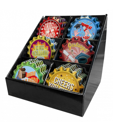 Cap coaster - Geslaagd box (6x6 stuks)