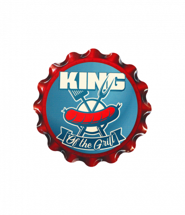 Cap coaster - King of the grill