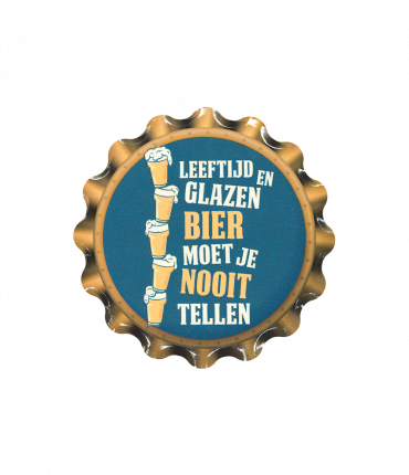 Cap coaster - Leeftijd en glazen bier