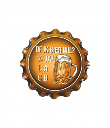 Cap coaster - Of ik bier wil