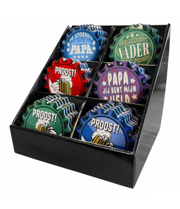 Cap coaster - Vaderdag box (6x6 stuks)