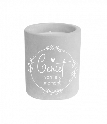 Cement candle - Geniet