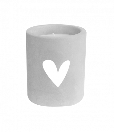 Cement candle - Hartje