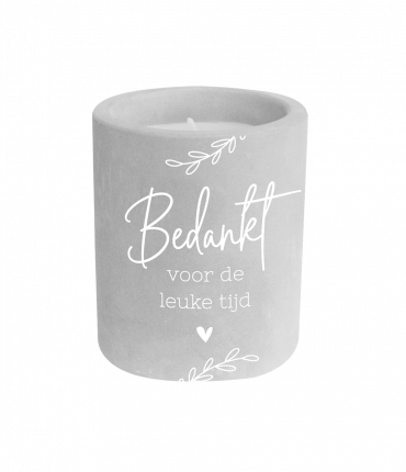 Cement candle - Leuke tijd