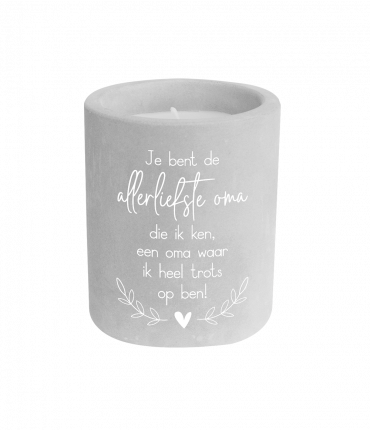 Cement candle - Oma
