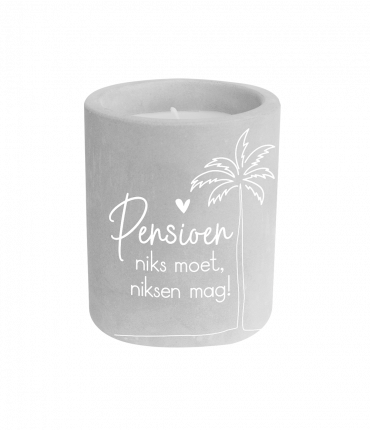 Cement candle - Pensioen