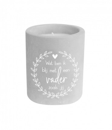 Cement candle - Vader