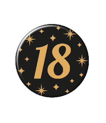 Classy party badge 18