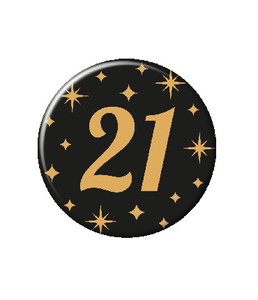 Classy party badge - 21