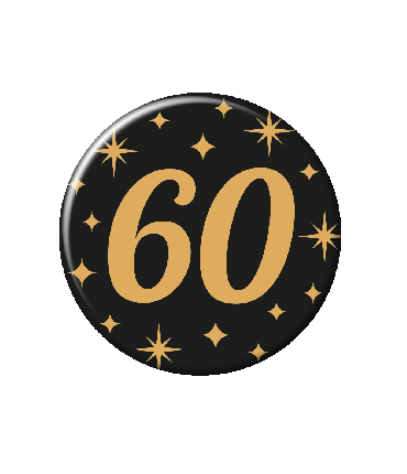 Classy party badge - 60