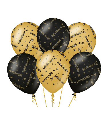 Classy party balloons - Gefeliciteerd