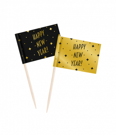 Classy party cocktail picks - Happy new year