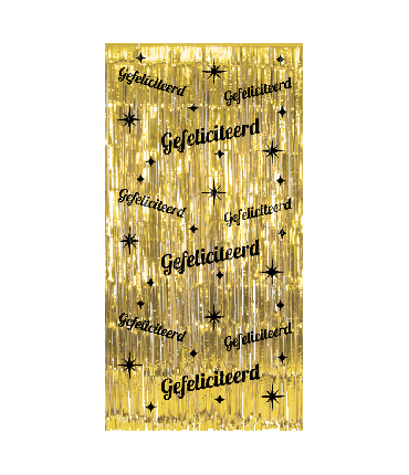 Classy Party Curtain - Gefeliciteerd