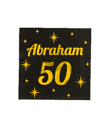 Classy Party Napkins - Abraham 50