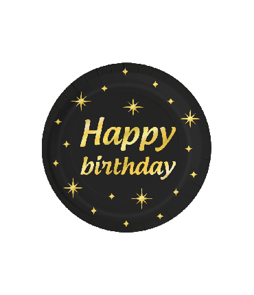 Classy party plates - Happy birthday