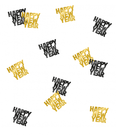 Classy party table confetti - Happy new year