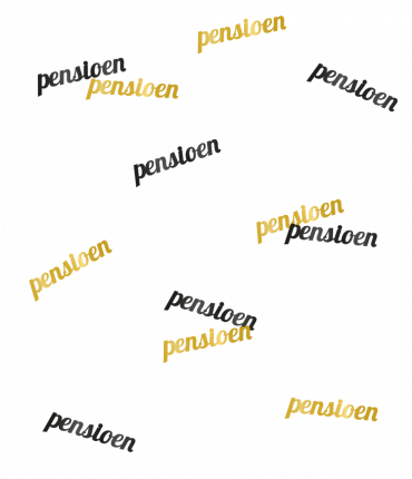 Classy party table confetti - Pensioen