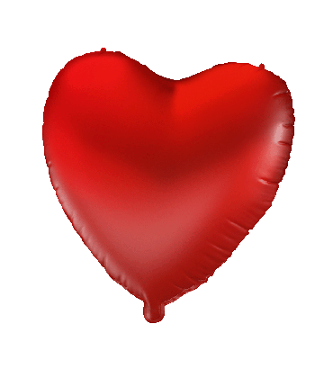 Foil balloon - Heart red