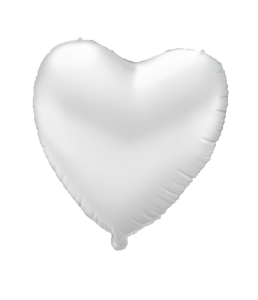 Foil balloon - Heart white