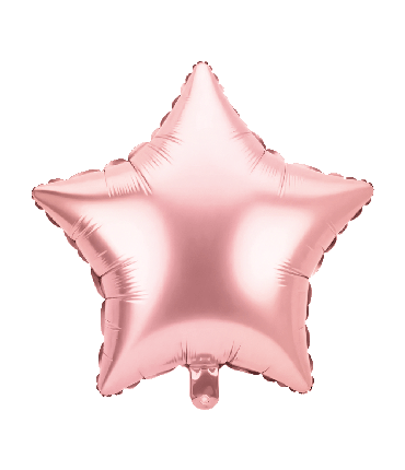 Foil balloon - Star rose gold