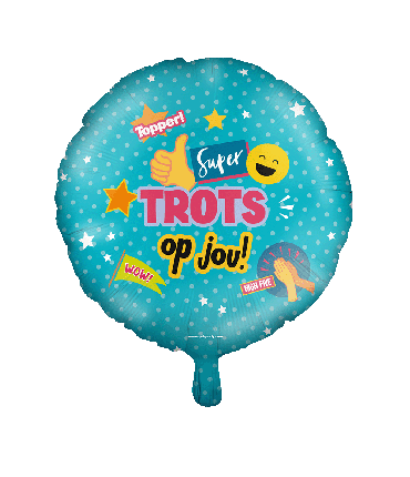 Foil balloon - Trots op jou