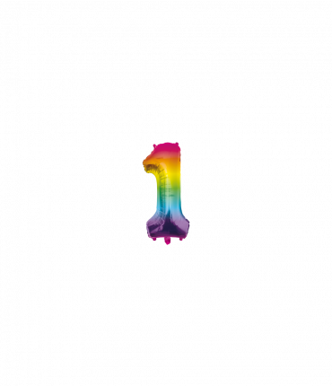 Foil Balloon 40 cm- no.1 Rainbow