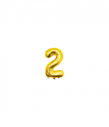 Foil Balloon 40 cm- no.2 Gold