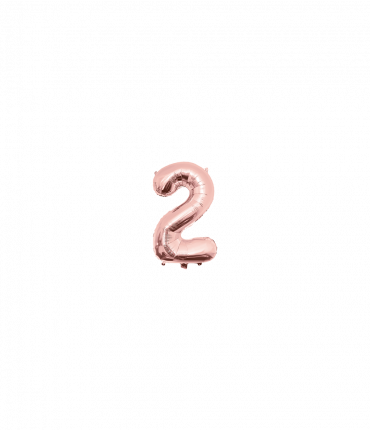 Foil Balloon 40 cm- no.2 Rose Gold