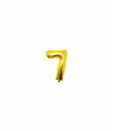 Foil Balloon 40 cm- no.7 Gold