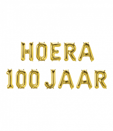 Foil balloon kit - Hoera 100 jaar