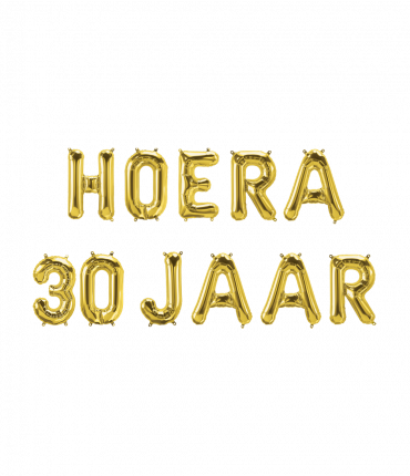 Foil balloon kit - Hoera 30 jaar