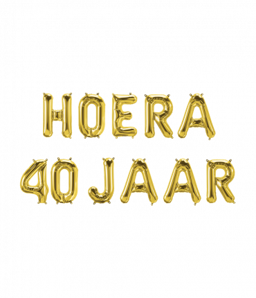 Foil balloon kit - Hoera 40 jaar