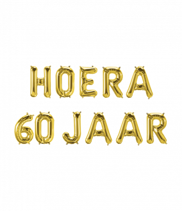 Foil balloon kit - Hoera 60 jaar