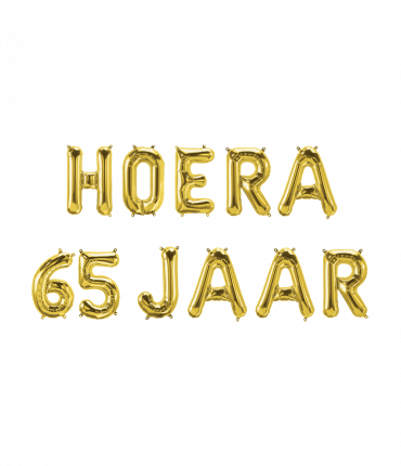 Foil balloon kit - Hoera 65 jaar