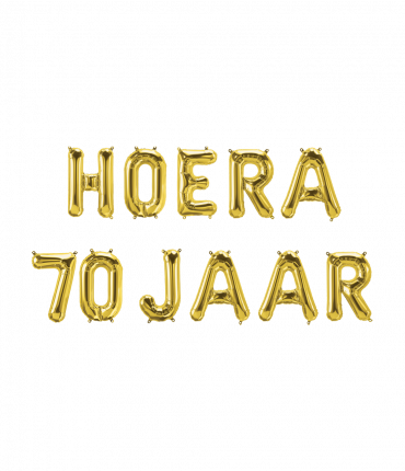 Foil balloon kit - Hoera 70 jaar