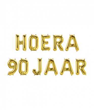 Foil balloon kit - Hoera 90 jaar