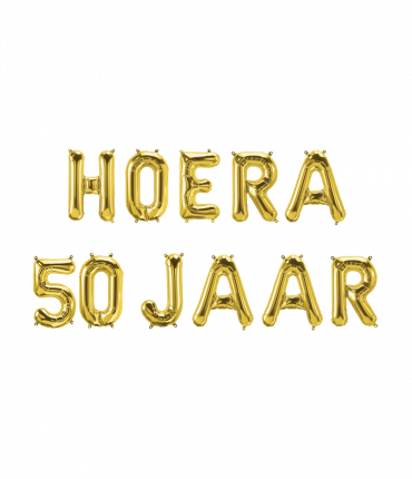 Foil balloon kit - Hoera 50 jaar