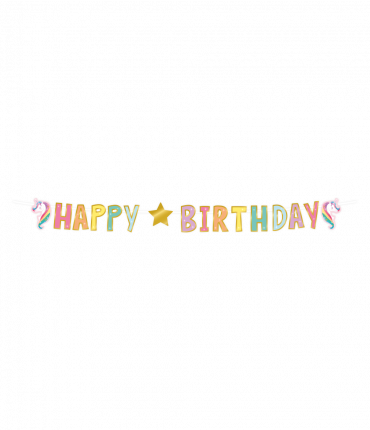 Letter banner - Unicorn