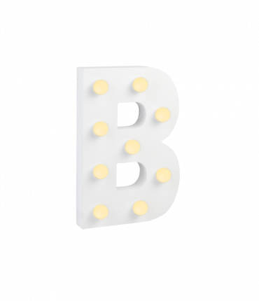 Light Letters - B