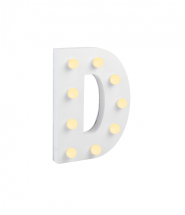 Light Letters - D