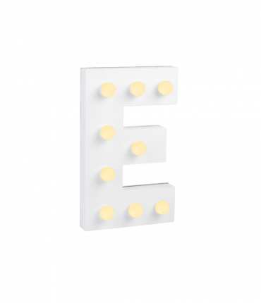 Light Letters - E