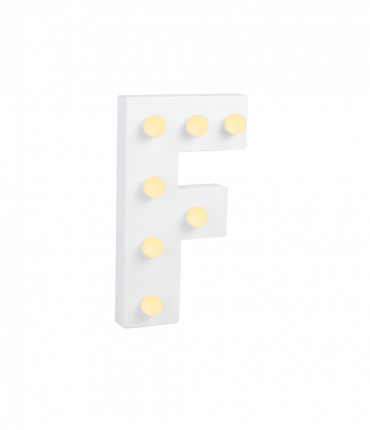 Light Letters - F