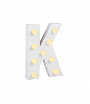 Light Letters - K